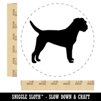 Border Terrier Dog Solid Self-Inking Rubber Stamp for Stamping Crafting Planners