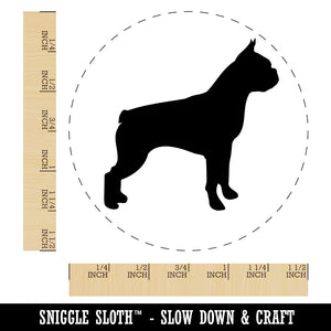 Boston Terrier Dog Solid Self-Inking Rubber Stamp for Stamping Crafting Planners