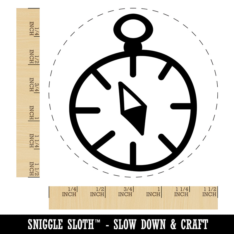 Compass Doodle Self-Inking Rubber Stamp for Stamping Crafting Planners