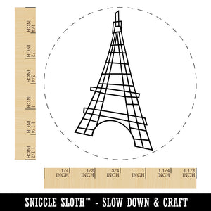 Eiffel Tower Paris France Doodle Self-Inking Rubber Stamp for Stamping Crafting Planners