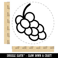 Grapes Outline Doodle Self-Inking Rubber Stamp for Stamping Crafting Planners