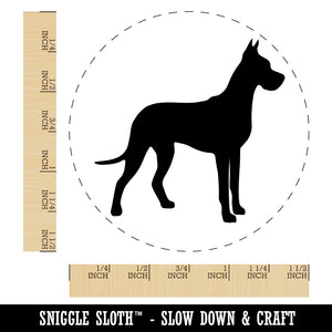 Great Dane Dog Solid Self-Inking Rubber Stamp for Stamping Crafting Planners