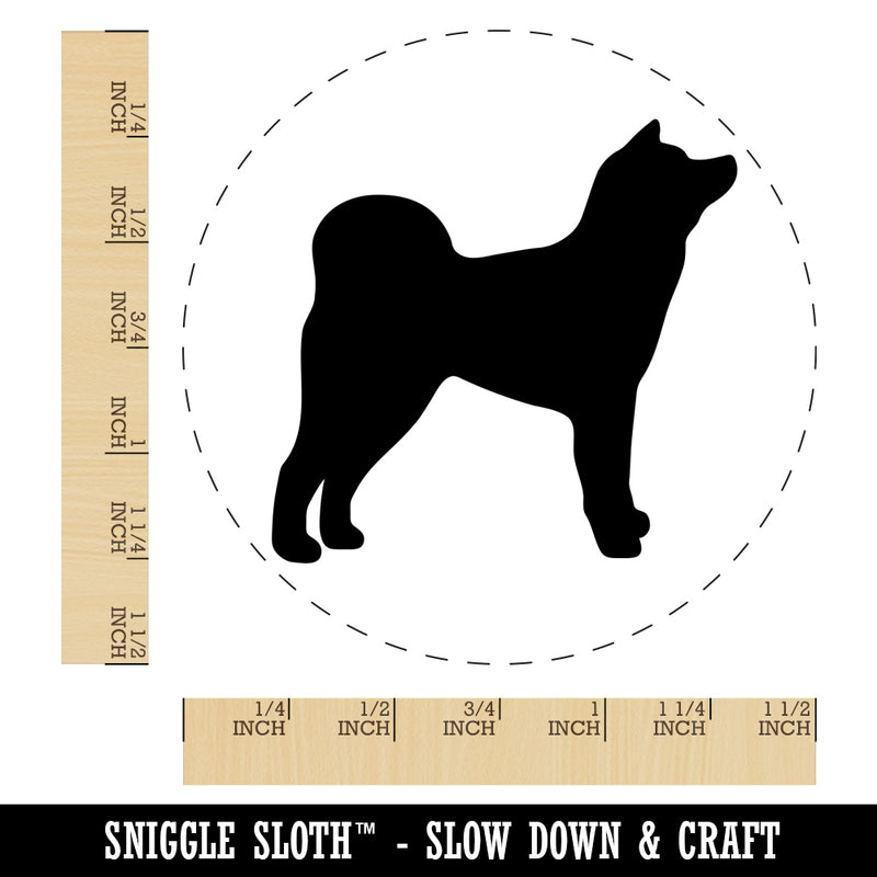 Japanese Akita Dog Solid Self-Inking Rubber Stamp for Stamping Crafting Planners