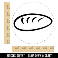 Loaf of Bread Doodle Self-Inking Rubber Stamp for Stamping Crafting Planners