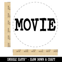 Movie Fun Text Self-Inking Rubber Stamp for Stamping Crafting Planners