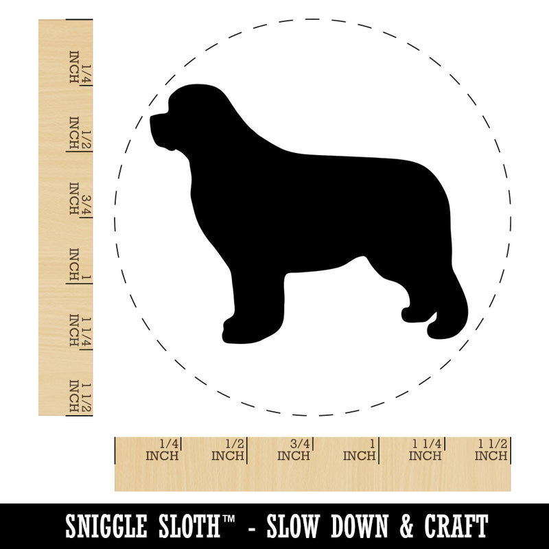 Newfoundland Dog Solid Self-Inking Rubber Stamp for Stamping Crafting Planners