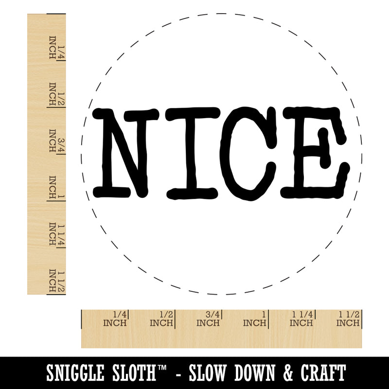 Nice Fun Text Self-Inking Rubber Stamp for Stamping Crafting Planners