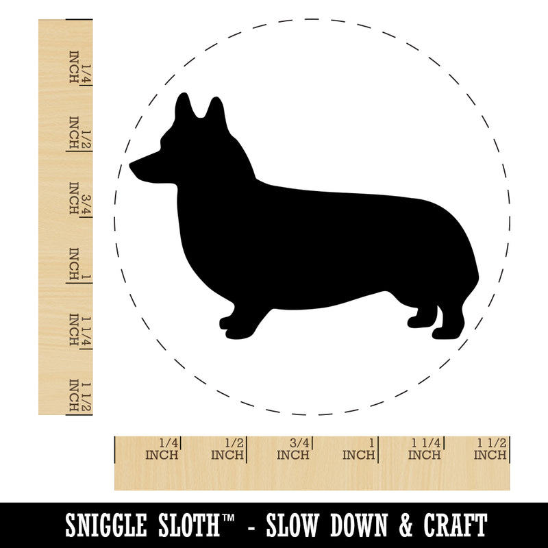 Pembroke Welsh Corgi Dog Solid Self-Inking Rubber Stamp for Stamping Crafting Planners