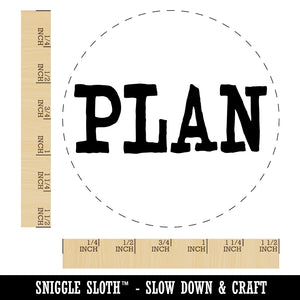 Plan Fun Text Self-Inking Rubber Stamp for Stamping Crafting Planners