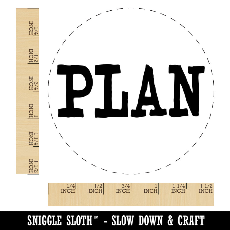 Plan Fun Text Self-Inking Rubber Stamp for Stamping Crafting Planners