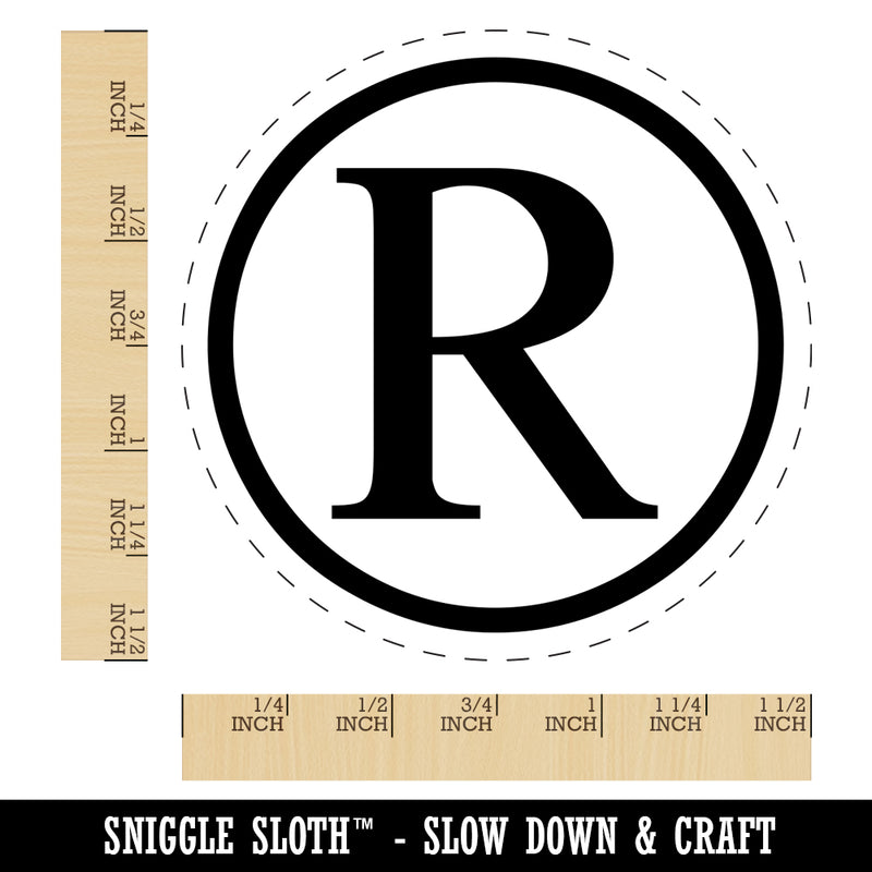 Registered Trademark Symbol Self-Inking Rubber Stamp for Stamping Crafting Planners