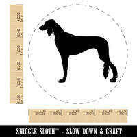 Saluki Dog Solid Self-Inking Rubber Stamp for Stamping Crafting Planners