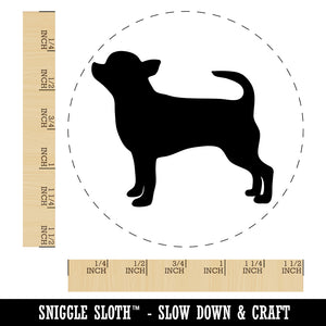 Smooth Coat Chihuahua Apple Head Dog Solid Self-Inking Rubber Stamp for Stamping Crafting Planners