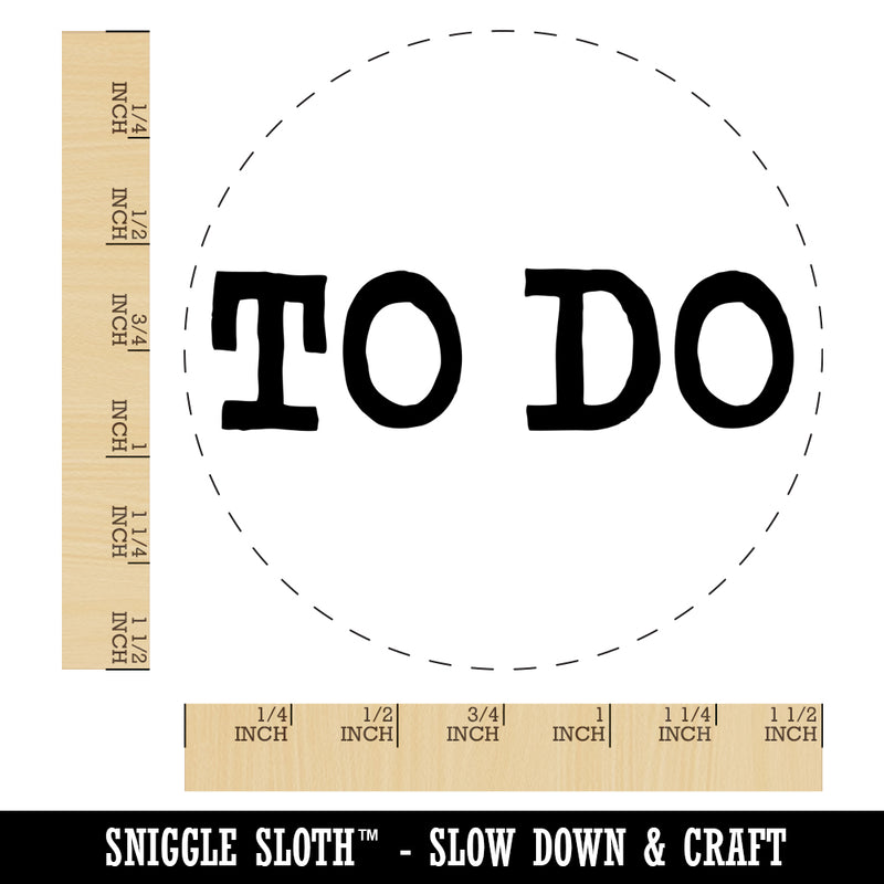 To Do Text Self-Inking Rubber Stamp for Stamping Crafting Planners