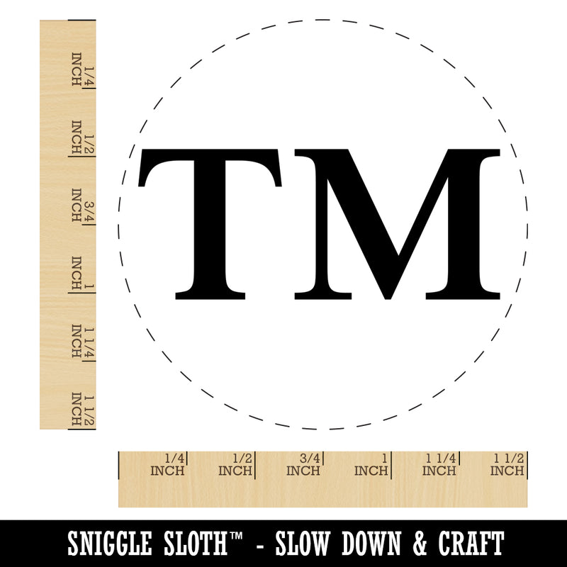 Trademark TM Symbol Self-Inking Rubber Stamp for Stamping Crafting Planners