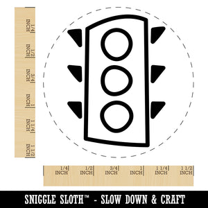 Traffic Light Doodle Self-Inking Rubber Stamp for Stamping Crafting Planners