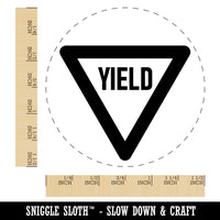 Yield Sign Self-Inking Rubber Stamp for Stamping Crafting Planners