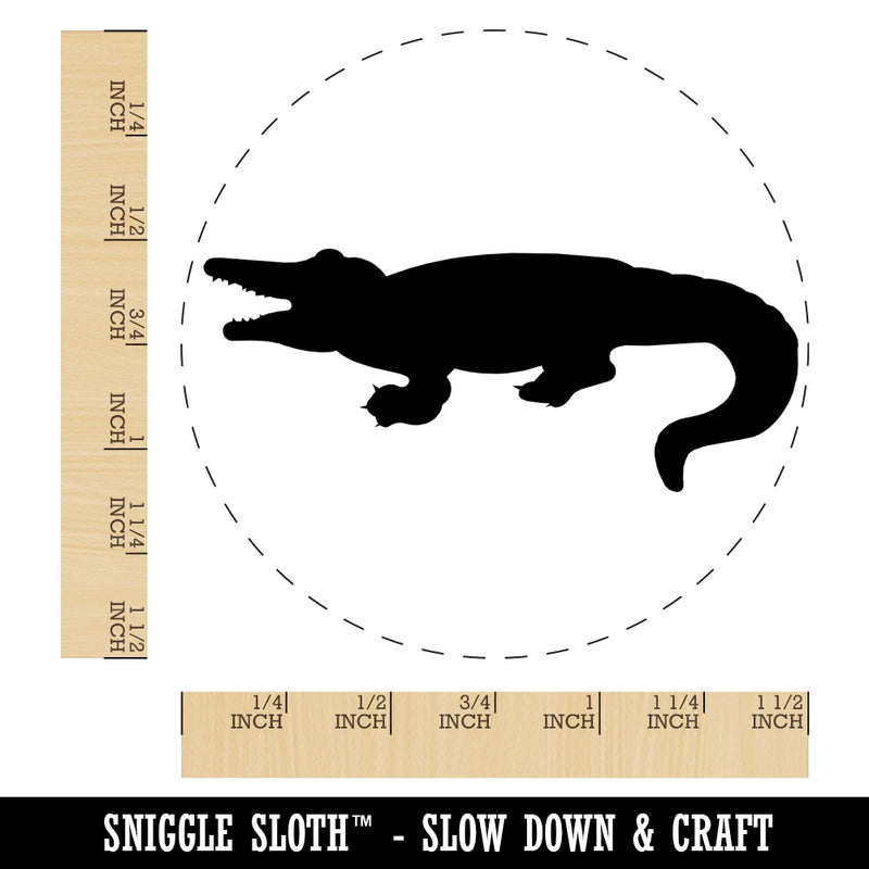 Alligator Crocodile Solid Self-Inking Rubber Stamp for Stamping Crafting Planners