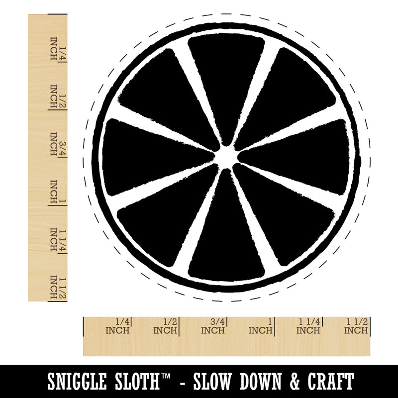 Citrus Lemon Orange Slice Sketch Self-Inking Rubber Stamp for Stamping Crafting Planners