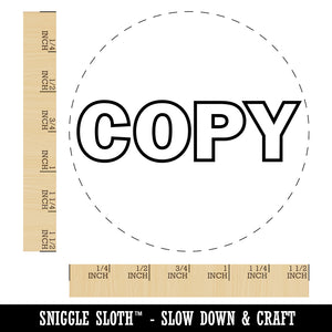 Copy Bold Text Outline Self-Inking Rubber Stamp for Stamping Crafting Planners