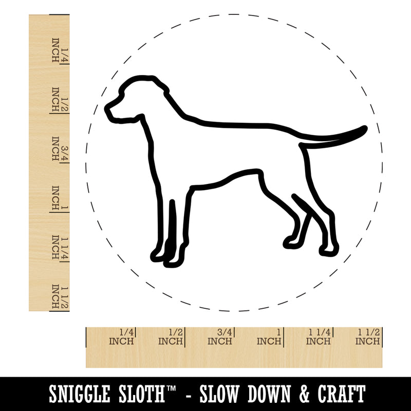 Dalmatian Dog Outline Self-Inking Rubber Stamp for Stamping Crafting Planners