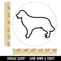 Golden Retriever Dog Outline Self-Inking Rubber Stamp for Stamping Crafting Planners