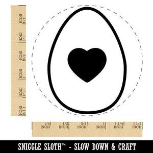 Heart in Egg Self-Inking Rubber Stamp for Stamping Crafting Planners