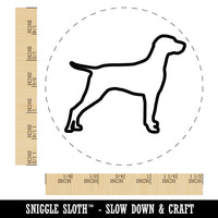 Hungarian Vizsla Dog Outline Self-Inking Rubber Stamp for Stamping Crafting Planners