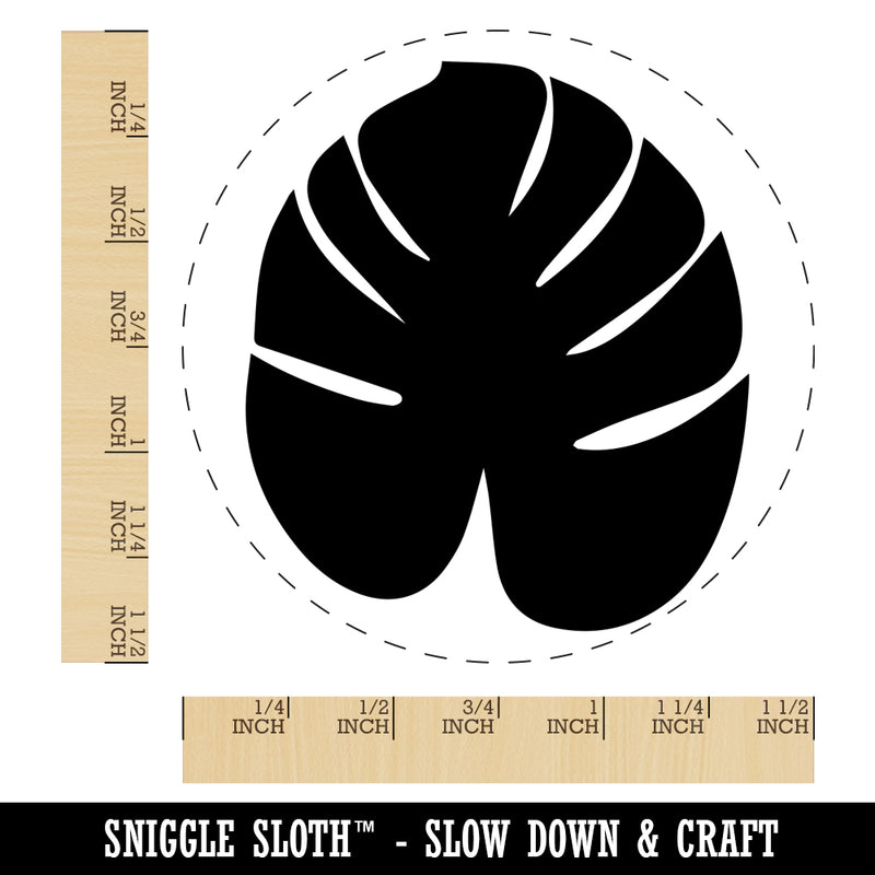 Palm Leaf Tropical Self-Inking Rubber Stamp for Stamping Crafting Planners