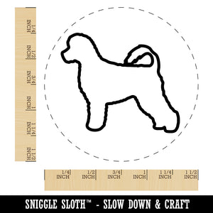 Portuguese Water Dog Outline Self-Inking Rubber Stamp for Stamping Crafting Planners