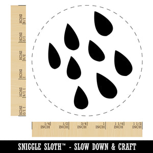 Rain Shower Self-Inking Rubber Stamp for Stamping Crafting Planners