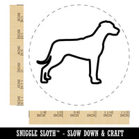 Rhodesian Ridgeback Dog Outline Self-Inking Rubber Stamp for Stamping Crafting Planners