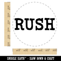 Rush Fun Text Self-Inking Rubber Stamp for Stamping Crafting Planners