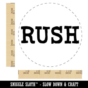 Rush Fun Text Self-Inking Rubber Stamp for Stamping Crafting Planners