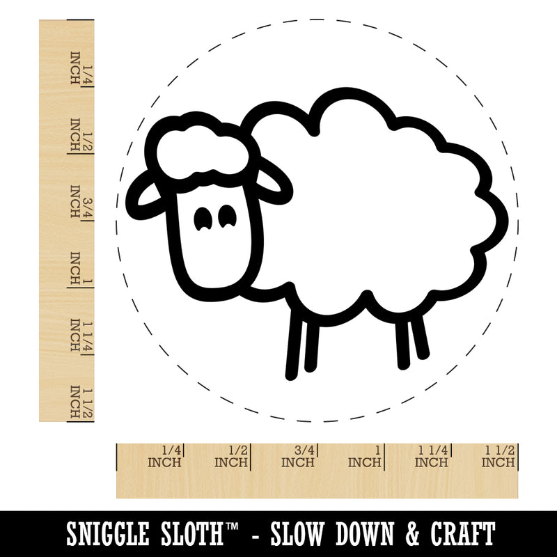 Sheep Doodle Self-Inking Rubber Stamp for Stamping Crafting Planners