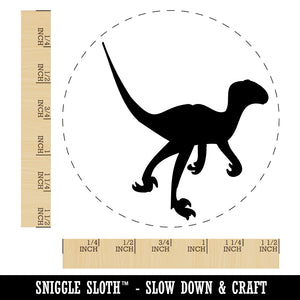 Velociraptor Dinosaur Solid Self-Inking Rubber Stamp for Stamping Crafting Planners