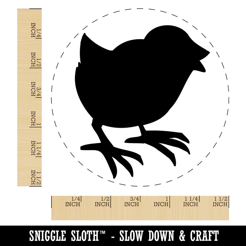 Baby Chick Chicken Standing Solid Self-Inking Rubber Stamp for Stamping Crafting Planners