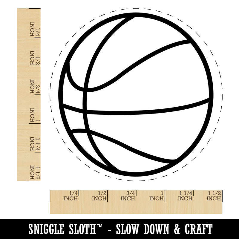 Basketball Sport Self-Inking Rubber Stamp for Stamping Crafting Planners