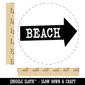 Beach Arrow Fun Text Self-Inking Rubber Stamp for Stamping Crafting Planners
