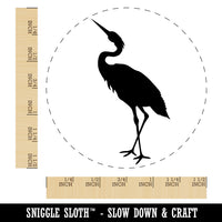 Crane Standing Solid Self-Inking Rubber Stamp for Stamping Crafting Planners