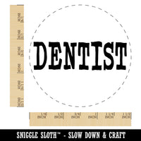 Dentist Text Self-Inking Rubber Stamp for Stamping Crafting Planners