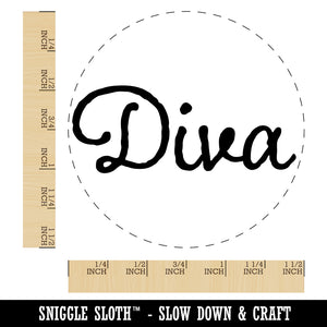 Diva Fun Text Self-Inking Rubber Stamp for Stamping Crafting Planners