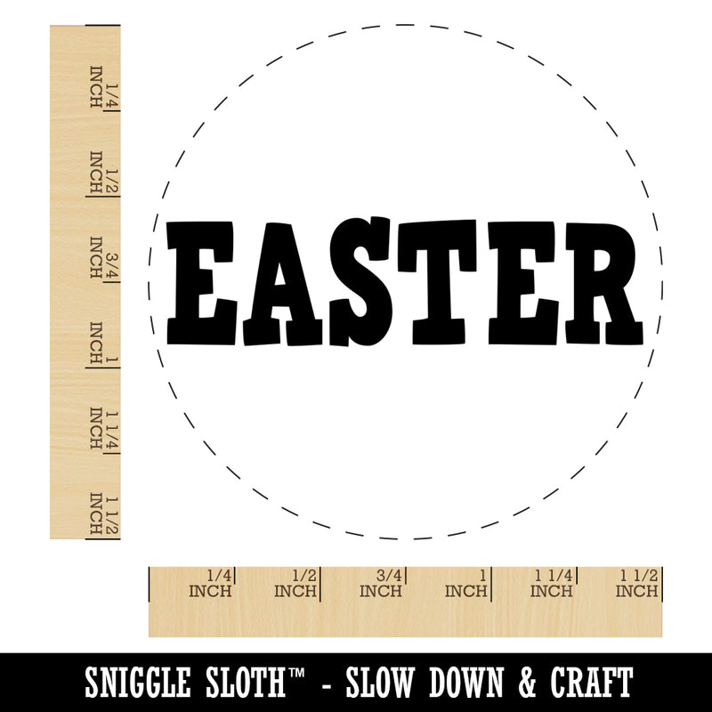 Easter Fun Text Self-Inking Rubber Stamp for Stamping Crafting Planners