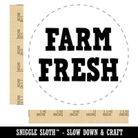 Farm Fresh Fun Text Self-Inking Rubber Stamp for Stamping Crafting Planners