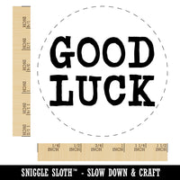 Good Luck Fun Text Self-Inking Rubber Stamp for Stamping Crafting Planners