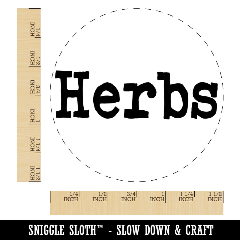 Herbs Gardening Fun Text Self-Inking Rubber Stamp for Stamping Crafting Planners