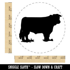 Hereford Cow Solid Self-Inking Rubber Stamp for Stamping Crafting Planners