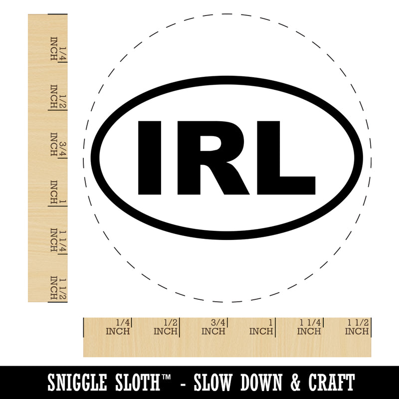 Ireland IRL Self-Inking Rubber Stamp for Stamping Crafting Planners