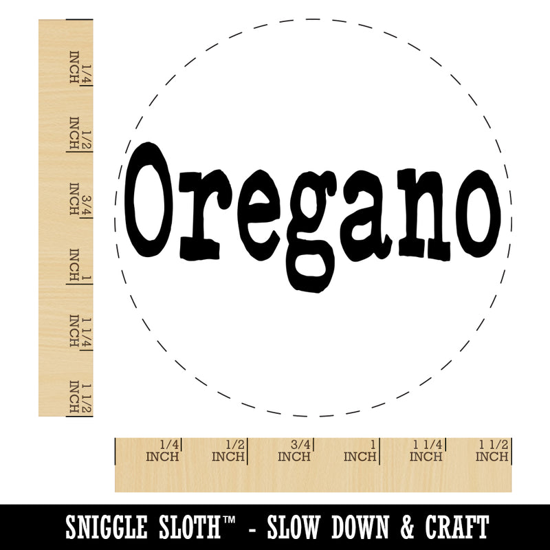 Oregano Herb Fun Text Self-Inking Rubber Stamp for Stamping Crafting Planners