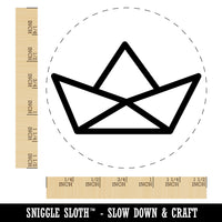 Paper Boat Ship Self-Inking Rubber Stamp for Stamping Crafting Planners